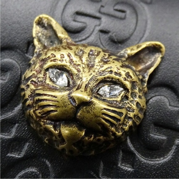 Gucci continental wallet with Cat authentic w/ box cards dust bag 🌺 - Picture 5 of 13